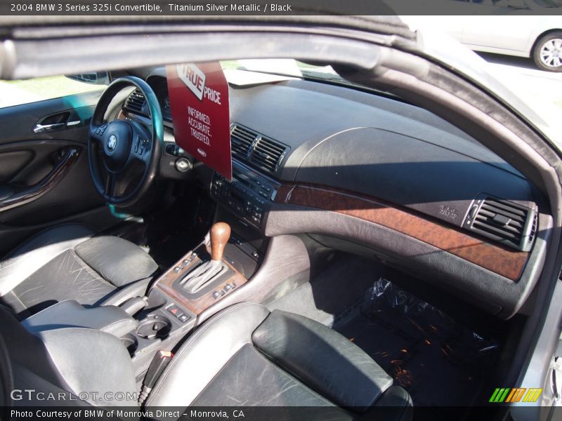 Titanium Silver Metallic / Black 2004 BMW 3 Series 325i Convertible
