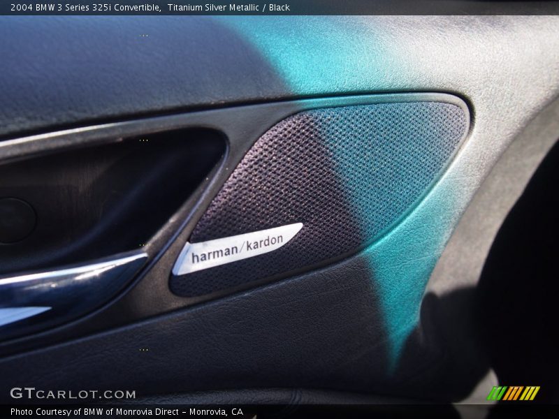 Titanium Silver Metallic / Black 2004 BMW 3 Series 325i Convertible