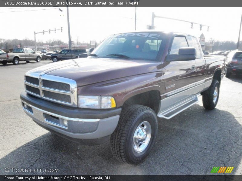 Dark Garnet Red Pearl / Agate 2001 Dodge Ram 2500 SLT Quad Cab 4x4