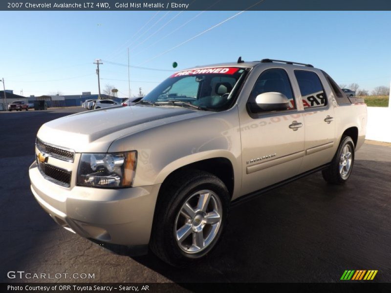 Gold Mist Metallic / Ebony 2007 Chevrolet Avalanche LTZ 4WD