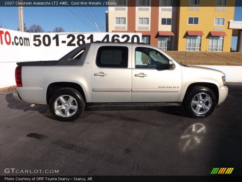Gold Mist Metallic / Ebony 2007 Chevrolet Avalanche LTZ 4WD