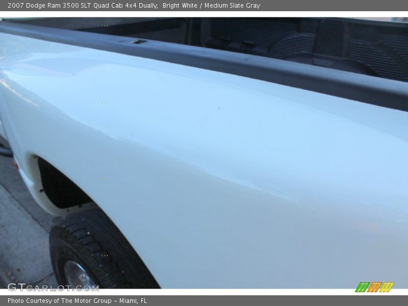 Bright White / Medium Slate Gray 2007 Dodge Ram 3500 SLT Quad Cab 4x4 Dually