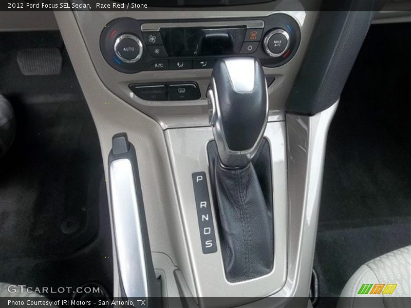 Race Red / Stone 2012 Ford Focus SEL Sedan