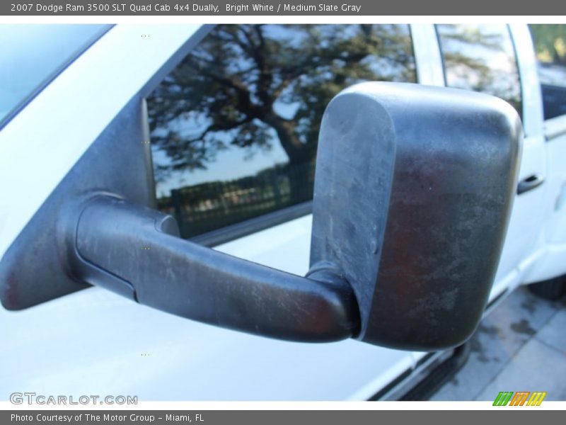 Bright White / Medium Slate Gray 2007 Dodge Ram 3500 SLT Quad Cab 4x4 Dually