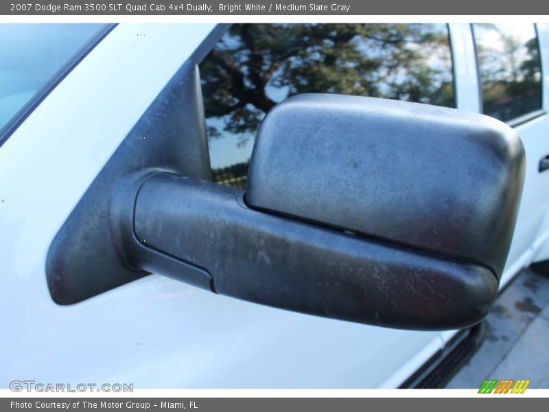 Bright White / Medium Slate Gray 2007 Dodge Ram 3500 SLT Quad Cab 4x4 Dually