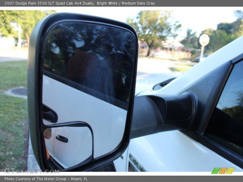 Bright White / Medium Slate Gray 2007 Dodge Ram 3500 SLT Quad Cab 4x4 Dually