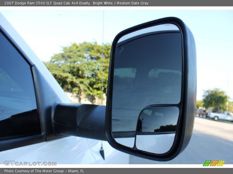 Bright White / Medium Slate Gray 2007 Dodge Ram 3500 SLT Quad Cab 4x4 Dually