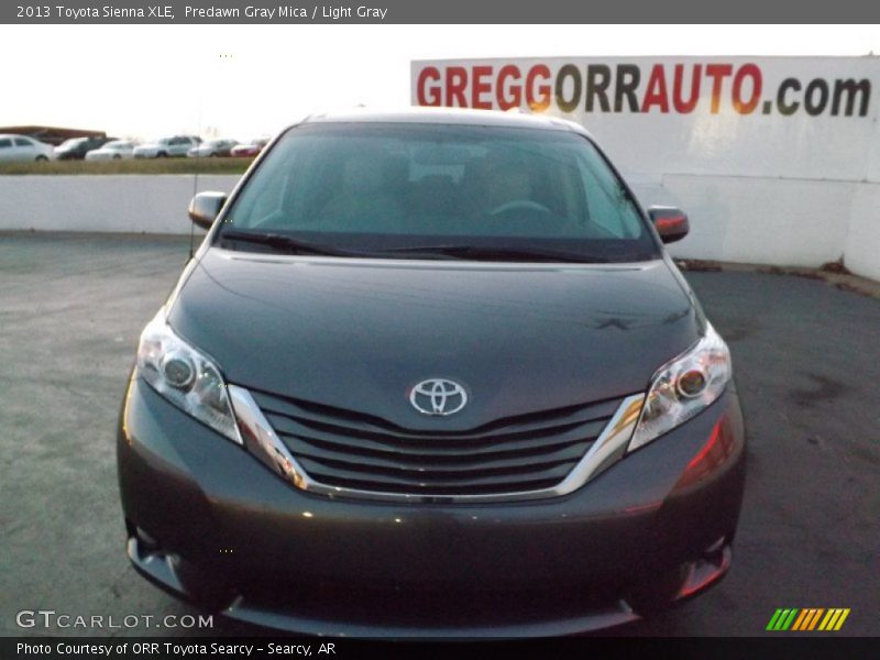 Predawn Gray Mica / Light Gray 2013 Toyota Sienna XLE