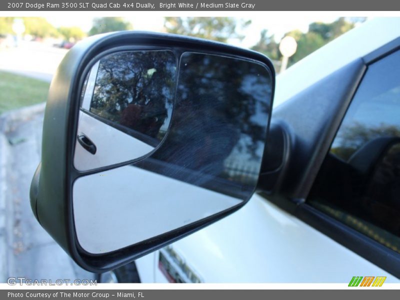 Bright White / Medium Slate Gray 2007 Dodge Ram 3500 SLT Quad Cab 4x4 Dually