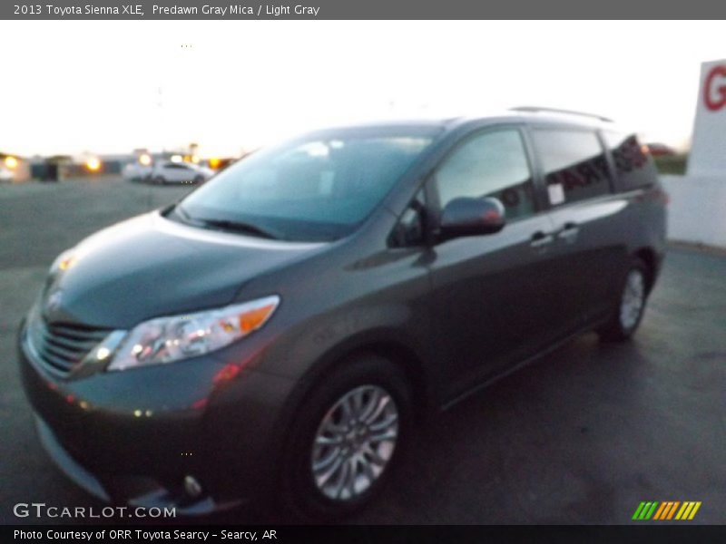 Predawn Gray Mica / Light Gray 2013 Toyota Sienna XLE