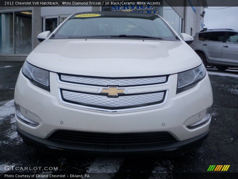 White Diamond Tricoat / Jet Black/Ceramic White Accents 2012 Chevrolet Volt Hatchback