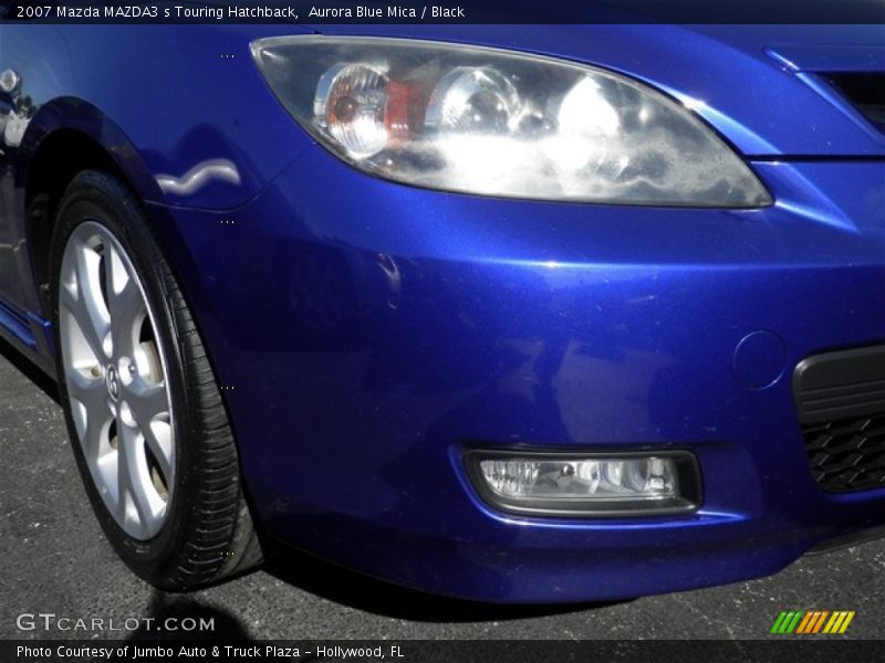Aurora Blue Mica / Black 2007 Mazda MAZDA3 s Touring Hatchback