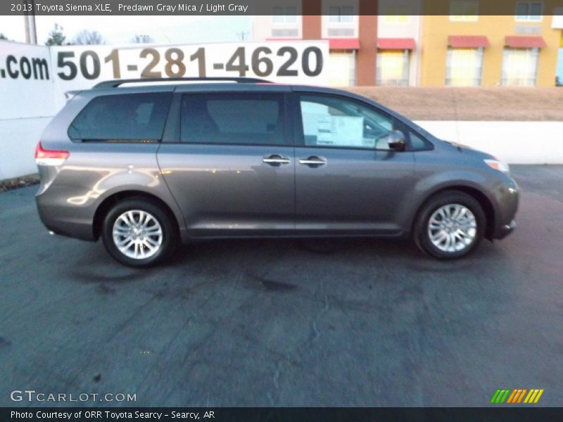 Predawn Gray Mica / Light Gray 2013 Toyota Sienna XLE