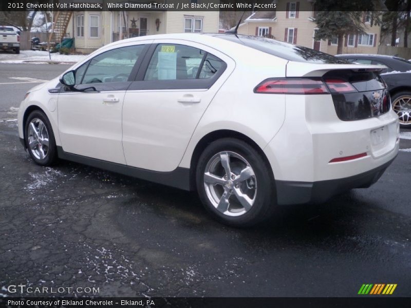 White Diamond Tricoat / Jet Black/Ceramic White Accents 2012 Chevrolet Volt Hatchback