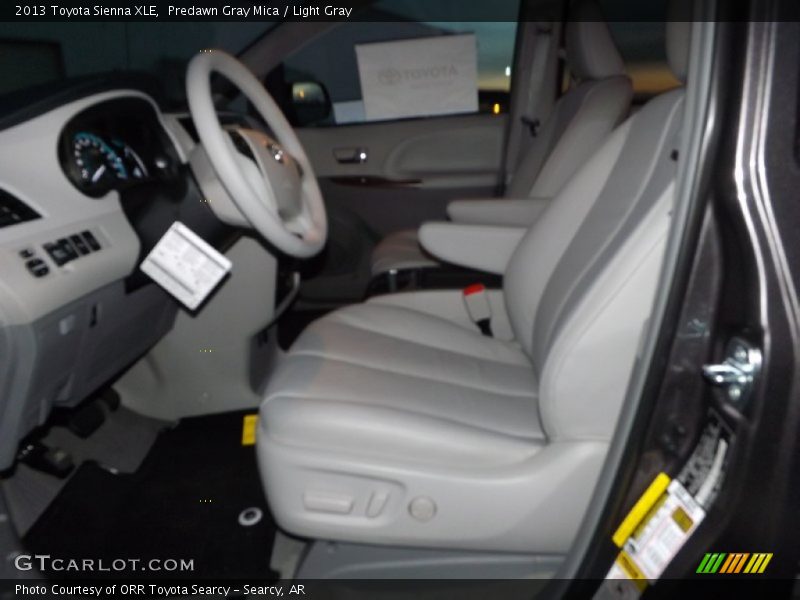 Predawn Gray Mica / Light Gray 2013 Toyota Sienna XLE
