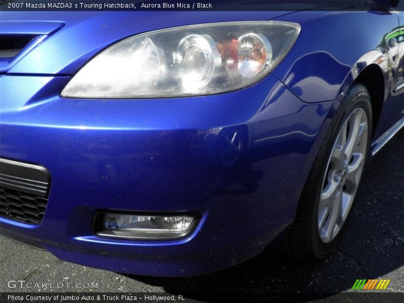 Aurora Blue Mica / Black 2007 Mazda MAZDA3 s Touring Hatchback