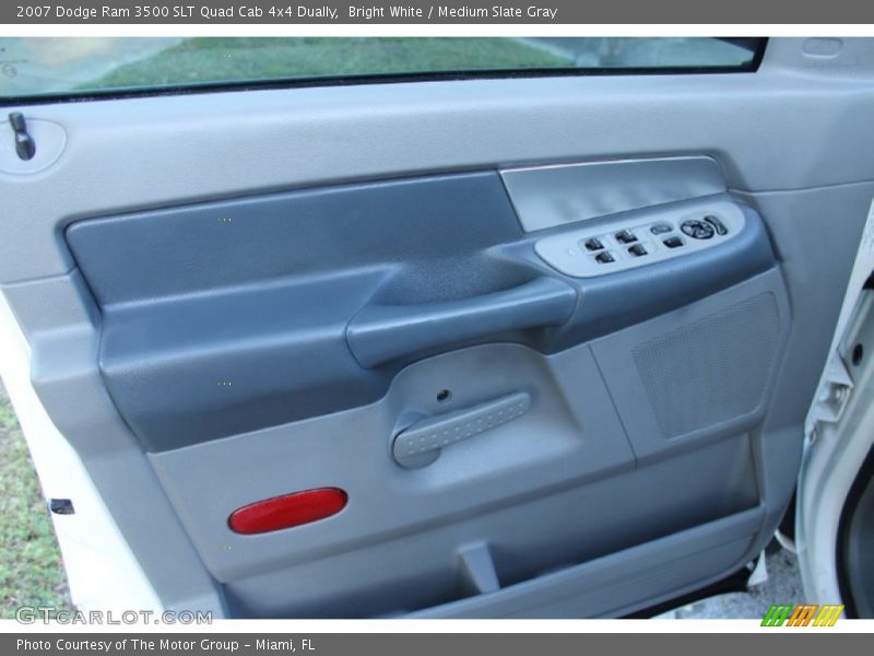 Bright White / Medium Slate Gray 2007 Dodge Ram 3500 SLT Quad Cab 4x4 Dually