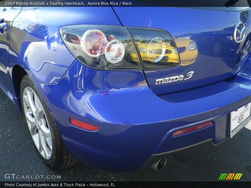 Aurora Blue Mica / Black 2007 Mazda MAZDA3 s Touring Hatchback