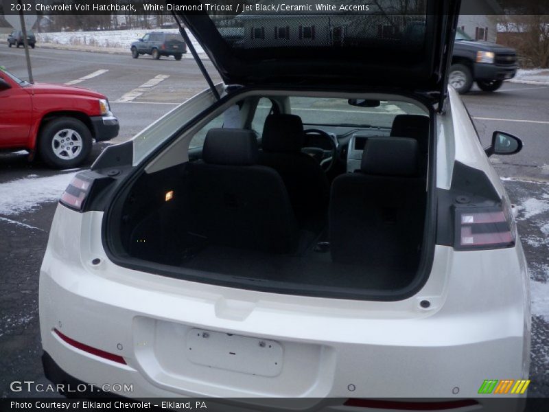 White Diamond Tricoat / Jet Black/Ceramic White Accents 2012 Chevrolet Volt Hatchback
