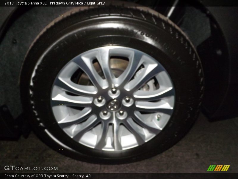 Predawn Gray Mica / Light Gray 2013 Toyota Sienna XLE