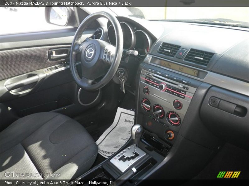 Aurora Blue Mica / Black 2007 Mazda MAZDA3 s Touring Hatchback