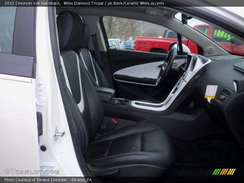 White Diamond Tricoat / Jet Black/Ceramic White Accents 2012 Chevrolet Volt Hatchback