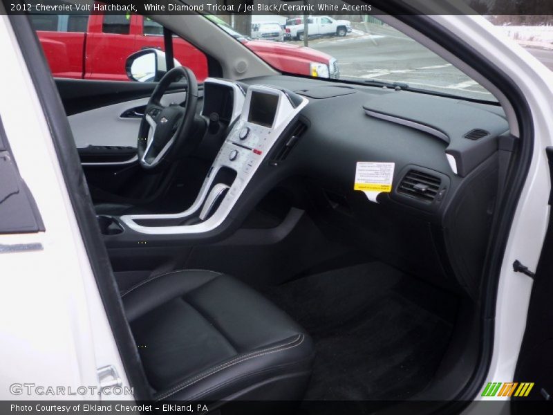 White Diamond Tricoat / Jet Black/Ceramic White Accents 2012 Chevrolet Volt Hatchback