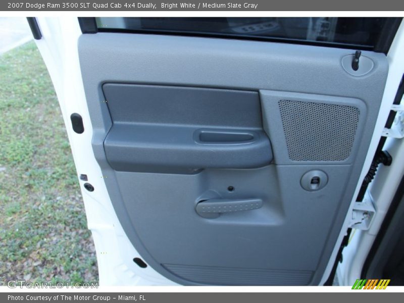 Bright White / Medium Slate Gray 2007 Dodge Ram 3500 SLT Quad Cab 4x4 Dually
