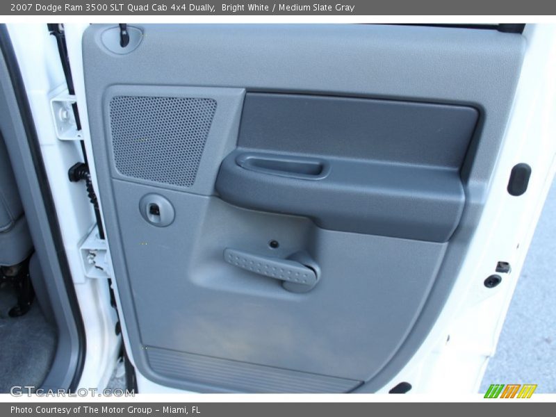 Bright White / Medium Slate Gray 2007 Dodge Ram 3500 SLT Quad Cab 4x4 Dually