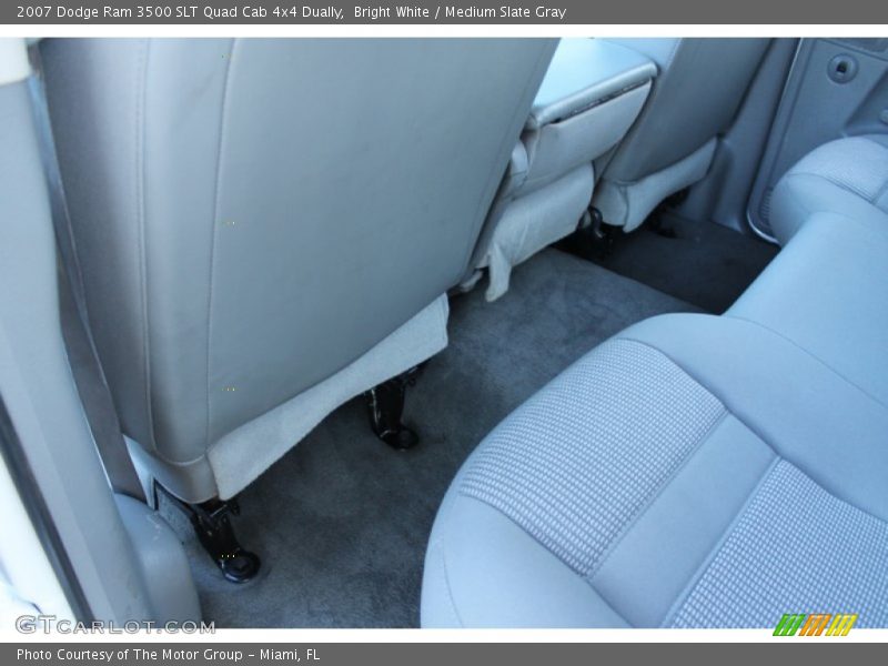 Bright White / Medium Slate Gray 2007 Dodge Ram 3500 SLT Quad Cab 4x4 Dually