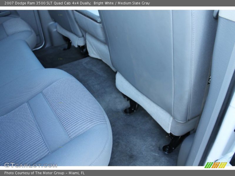 Bright White / Medium Slate Gray 2007 Dodge Ram 3500 SLT Quad Cab 4x4 Dually