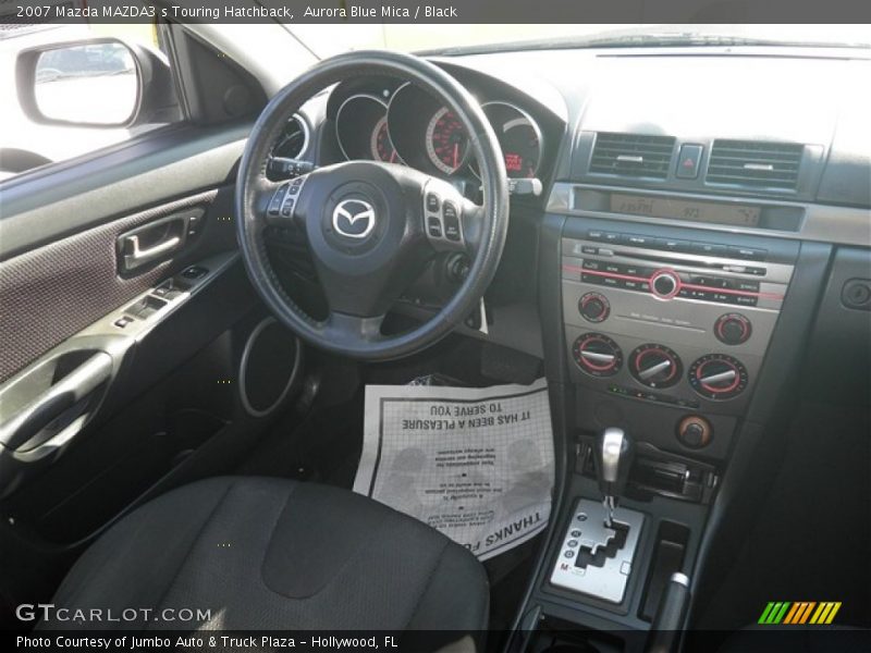 Aurora Blue Mica / Black 2007 Mazda MAZDA3 s Touring Hatchback