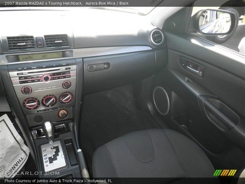 Aurora Blue Mica / Black 2007 Mazda MAZDA3 s Touring Hatchback