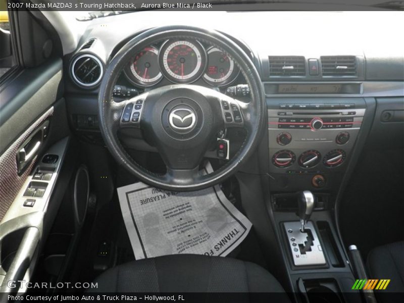 Aurora Blue Mica / Black 2007 Mazda MAZDA3 s Touring Hatchback