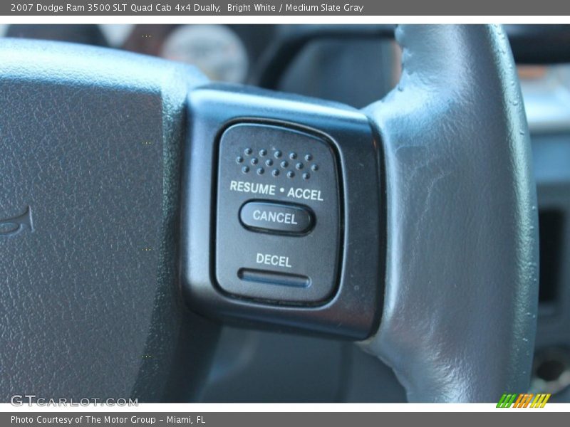 Bright White / Medium Slate Gray 2007 Dodge Ram 3500 SLT Quad Cab 4x4 Dually