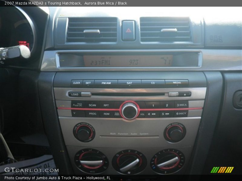 Aurora Blue Mica / Black 2007 Mazda MAZDA3 s Touring Hatchback