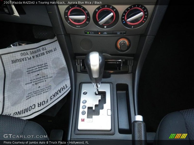 Aurora Blue Mica / Black 2007 Mazda MAZDA3 s Touring Hatchback