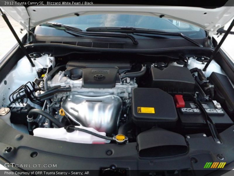 Blizzard White Pearl / Black 2012 Toyota Camry SE