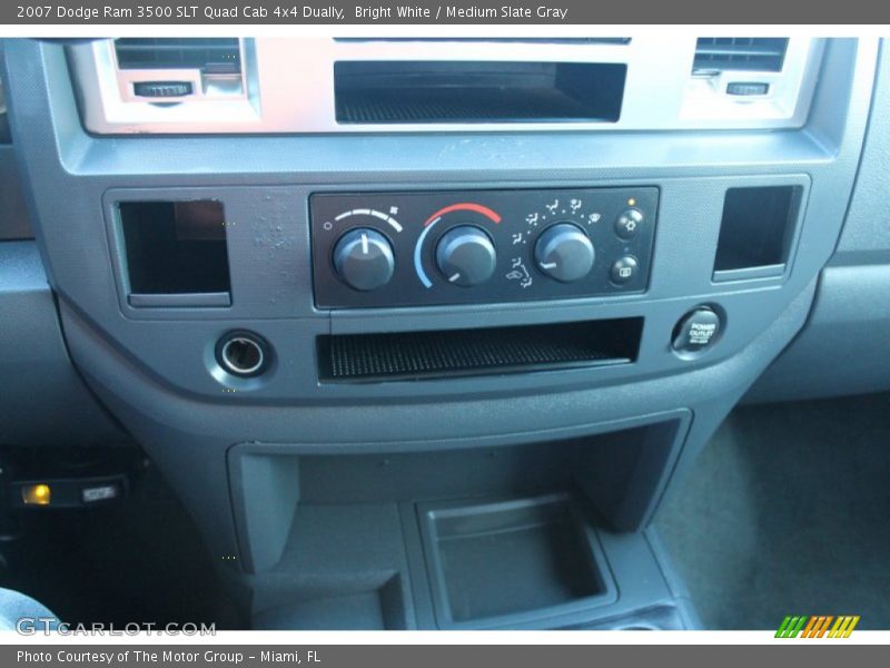 Bright White / Medium Slate Gray 2007 Dodge Ram 3500 SLT Quad Cab 4x4 Dually