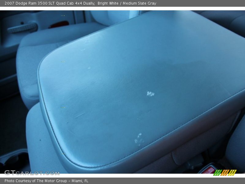 Bright White / Medium Slate Gray 2007 Dodge Ram 3500 SLT Quad Cab 4x4 Dually