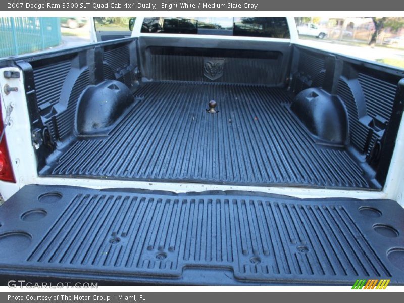 Bright White / Medium Slate Gray 2007 Dodge Ram 3500 SLT Quad Cab 4x4 Dually