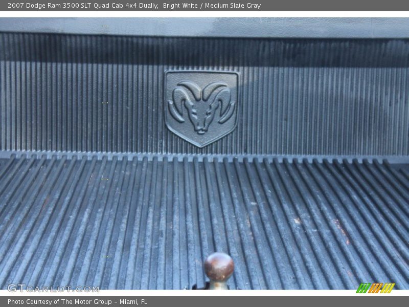 Bright White / Medium Slate Gray 2007 Dodge Ram 3500 SLT Quad Cab 4x4 Dually