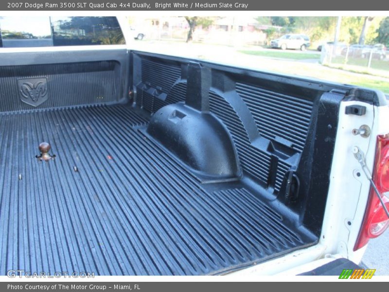 Bright White / Medium Slate Gray 2007 Dodge Ram 3500 SLT Quad Cab 4x4 Dually