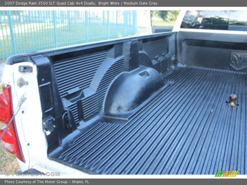 Bright White / Medium Slate Gray 2007 Dodge Ram 3500 SLT Quad Cab 4x4 Dually
