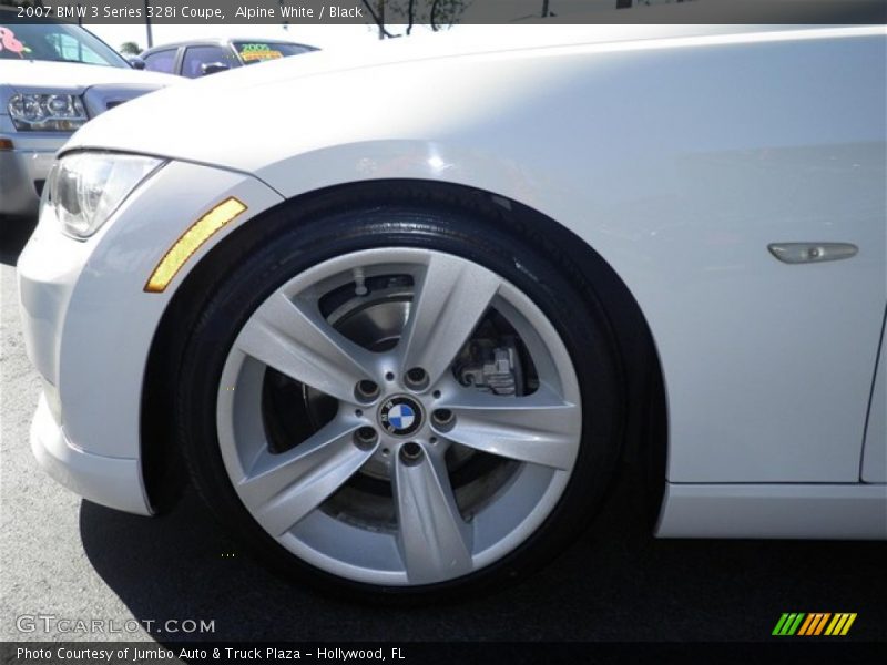 Alpine White / Black 2007 BMW 3 Series 328i Coupe