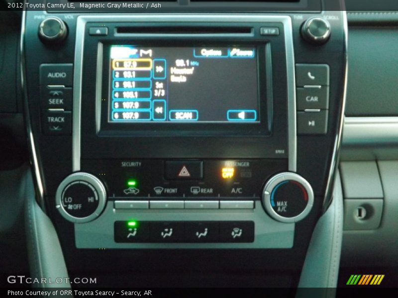 Magnetic Gray Metallic / Ash 2012 Toyota Camry LE