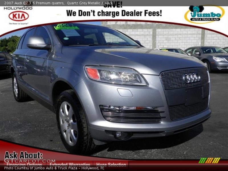 Quartz Grey Metallic / Black 2007 Audi Q7 3.6 Premium quattro