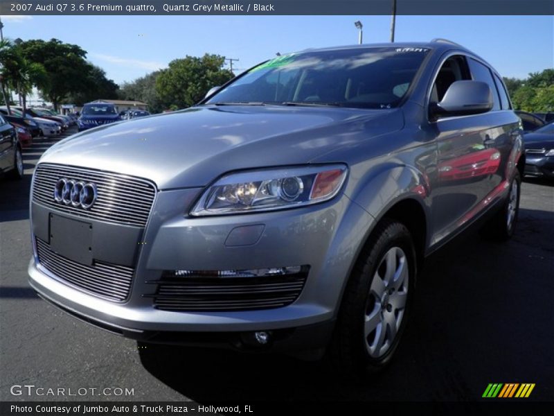 Quartz Grey Metallic / Black 2007 Audi Q7 3.6 Premium quattro