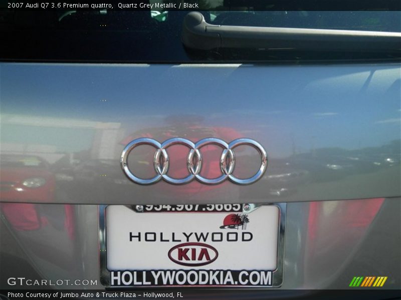 Quartz Grey Metallic / Black 2007 Audi Q7 3.6 Premium quattro
