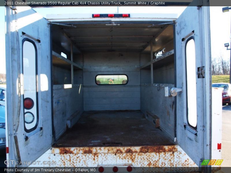 Summit White / Graphite 2001 Chevrolet Silverado 3500 Regular Cab 4x4 Chassis Utility Truck